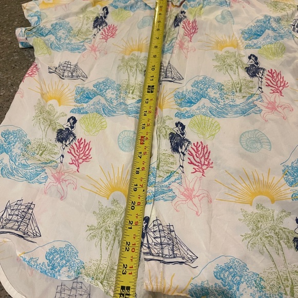 Jane & Delancy button down blouse resort wear size L - Picture 4 of 11